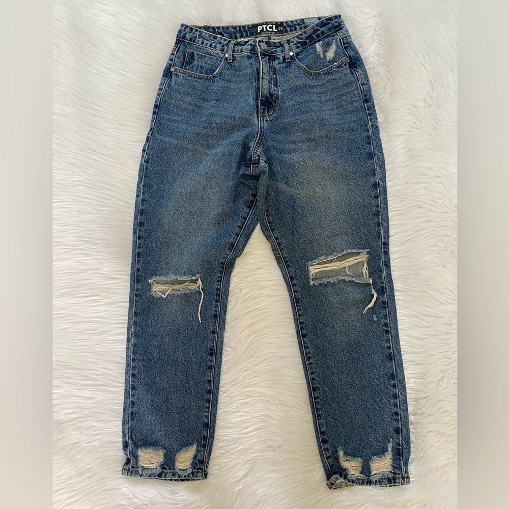 PTCL Vintage Waist Distressed Blue Jeans Sz 29